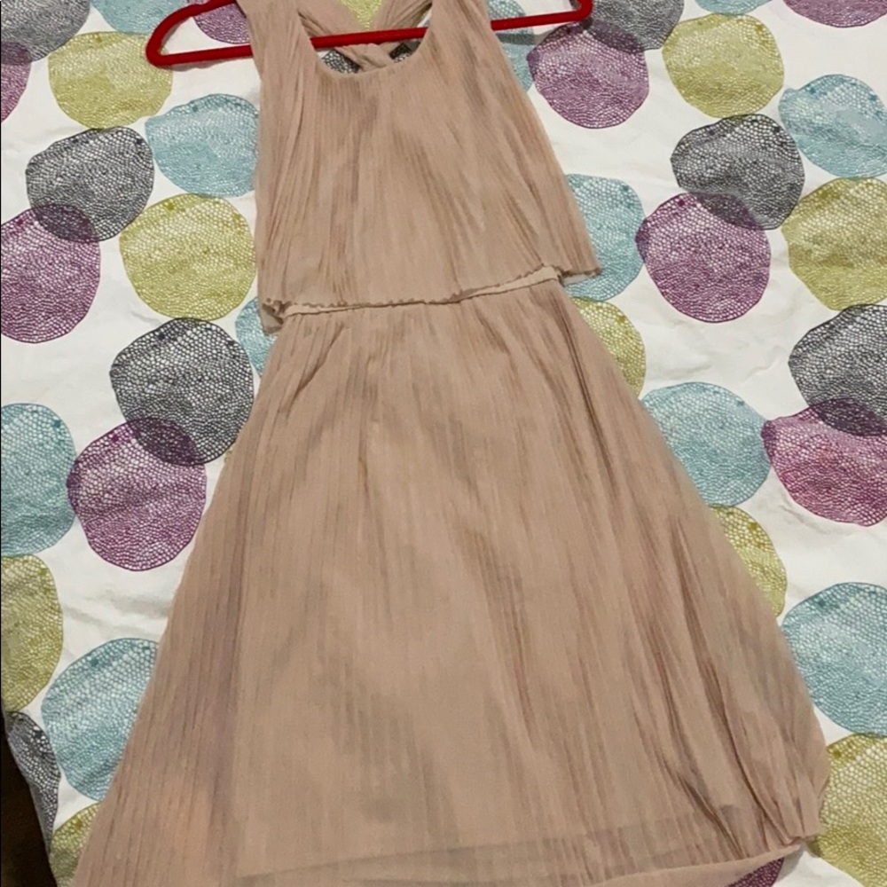 HM pleat twist back dress